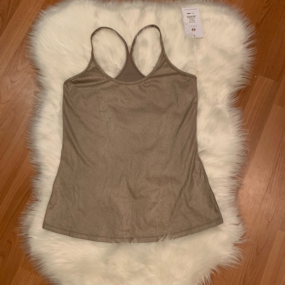 ✨NWT Tavi Ribbed Yoga Tank in metallic size XS - Picture 6 of 7